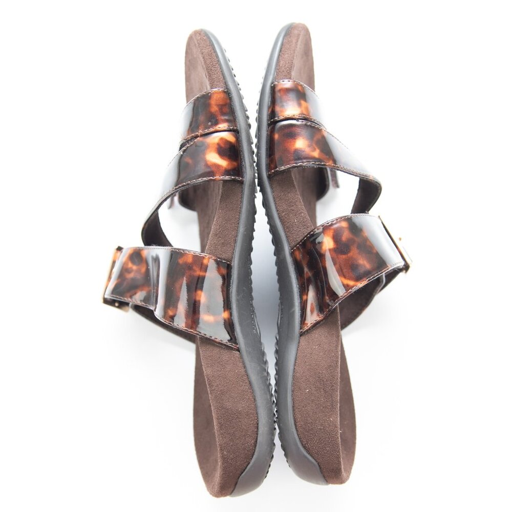 Vionic Skylar Sandals Tortoise Shell Straps Slip-… - image 3